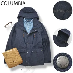 【美品】 コロンビア COLUMBIA インターチェンジ INTERCHANGE ビバークリーク ジャケット マウンテン パーカー ナイロン ウィンドブレーカー L インディゴ アウトドア メンズ