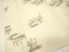 夏着物 蜻蛉柄 とんぼ 灰青 淡い錫色 - メルカリ
