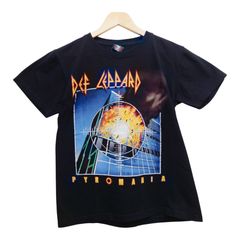 DEF LEPPARD デフレパード プリントTシャツ サイズS 黒 コットン100% タイ製 バンドTシャツ ロックTシャツ 古着