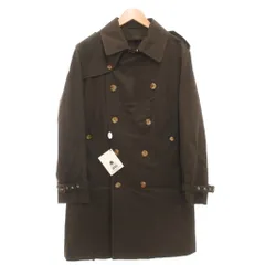 グレンフェル GRENFELL KENSINGTON2 タグ付き トレンチコート ロング ダブルブレスト ウールライナー付 ベルト 40 茶 ブラウン /GVのサムネイル