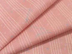 平和屋着物＊夏物　小紋　絽　溢れ松葉文　洗える着物　CAAU9038gh