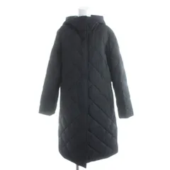 ユニクロ UNIQLO キルティングコート 中綿 フード 長袖 L 黒 ブラック /AP