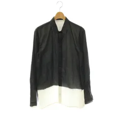 クリスヴァンアッシュ KRIS VAN ASSCHE シャツ 切替 長袖 46 ブラック ホワイト /HK ■GY19のサムネイル