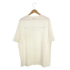 ジェラートピケオム GELATO PIQUE HOMME ルームウェア 部屋着 Tシャツ カットソー 半袖 バックプリント L 白 ホワイト /AH21 ■GY99
