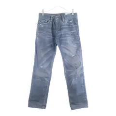 DIESEL (ディーゼル) DARRON ダメージ加工 ストレートデニムパンツ インディゴ