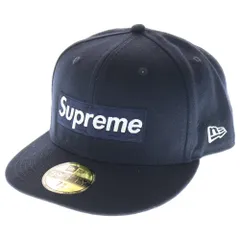 SUPREME (シュプリーム) 21SS ×NEW ERA 59FIFTY Champions Box Logo ニューエラ チャンピオンボックスロゴ キャップ 帽子 ネイビー