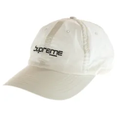 SUPREME (シュプリーム) 20SS Digital Logo 6-Panel デジタルロゴ刺繍 ナイロン 6パネルキャップ ホワイト