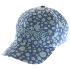 美品 ルイヴィトン 草間彌生 YK キャップ ドット ブラック 帽子 L