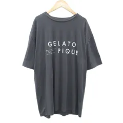 ジェラートピケオム GELATO PIQUE HOMME ルームウェア カットソー 半袖 F グレー ロゴ /SM16 ■GY58のサムネイル