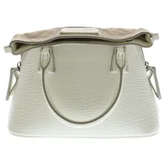 Maison Margiela (メゾンマルジェラ) 5AC チェーンストラップ レザーショルダーバッグ S56WG0081 ホワイト レディース