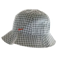 NIKE (ナイキ) ハングトゥース 総柄 ロゴデザイン バケットハット 帽子 グレー DJ5840-010