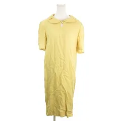 ジュンアシダ jun ashida ワンピース 11 黄 イエロー 半袖 襟付き /MN17 ■ECD001