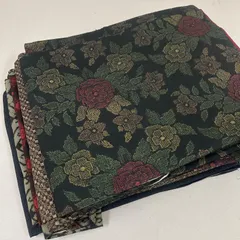 大島紬 着物 正絹 5着 着物まとめ売り リメイク材料 m-1108