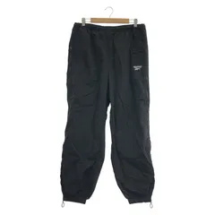 【中古】Reebok×ペルーシュ別注 サイドジップトラックパンツ サイズL 黒[91]のサムネイル