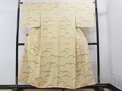平和屋着物■付下げ　駒刺繍　芝草文　逸品　CAAE8153yc
