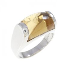 ❤️【BVLGARI】♡ブルガリ❤️ピラミデ✨シトリン❤️リング ❤️750（WG）❤️ ❤️【BVLGARI】♡ブルガリ❤️ピラミデ✨シトリン❤️リング ❤️750