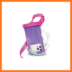 【新品】 【Case-Mate】 IP68 (防塵防水規格最高等級) スマホ 防水ポーチ 防水ケース 1個 〔最大 6.7 インチ スマートフォン対応〕 パープル・ピンク Waterproof Floating Pouch - Purple/Fuchsia 0