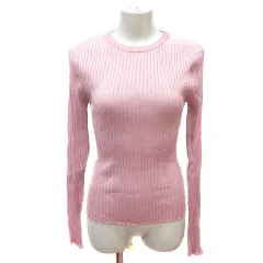 ミスティック mystic ニット カットソー 長袖 リブ F ピンク /MN