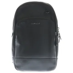 COACH (コーチ) グラハム ロゴプレートデザイン レザー ショルダーバッグ ブラック G2321-C2931