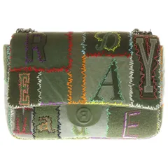 READY MADE (レディメイド) PTWRK BIG CHAINBAG パッチワーク ビッグ チェーンショルダーバッグ カーキのサムネイル