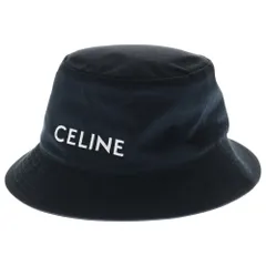 CELINE (セリーヌ) ロゴ刺繍 バケットハット 帽子 ブラック 2AU5B968P