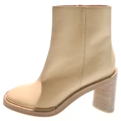 Acne Studios (アクネ ストゥディオズ) スクエア サイドジップ レザーブーツ シューズ ベージュ FN-WN-SHOE000260のサムネイル
