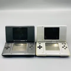 【ジャンク品】【2台セット】初代 ニンテンドーDS本体 NTR-001 プラチナシルバー / グラファイトブラック / グレー / 銀 初期 Nintendo 任天堂 FG3