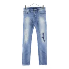 DIESEL (ディーゼル) 18SS SLEENKER スリムフィット ダメージ加工 ストレート スキニーパンツ デニムパンツ インディゴ