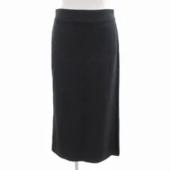 ジュンコシマダ JUNKO SHIMADA ロングスカート タイト ウール 切替 9 M グレー /FT ■GY99