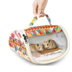 【特価商品】Tolacos ハムスター ケージ 小動物 キャリーバッグ小鳥 ペット キャリーバッグ 軽量 ペットハウス 爬虫類おでかけ 小動物 避難 防災 通院 病院 持ち運び 旅行 携帯包冬の暖かいポーチ