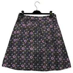 LOUIS VUITTON(ルイヴィトン) Floral Print Cotton Flare Mini Skirt 花柄 コットン フレア ミニ スカート RW152A F8SK25B74 40 パープル×ピンクのサムネイル