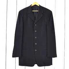ジャンニヴェルサーチ GIANNI VERSACE 5つボタン シングル ジャケット 46R / XL ブラック 袖口1つ釦 春秋対応 ベルサーチ / 6TC001 【送料無料】【中古】【メンズビジネス】202603のサムネイル