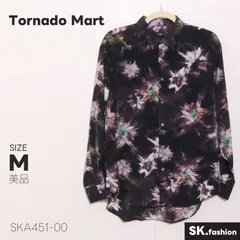 美品 Tornado Mart トップス 総柄 ポリエステル　バックロング 長袖 シャツのサムネイル