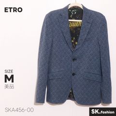 美品 ETRO アウター ジャケット 総柄 コットン混 ウール混 裏地総柄 