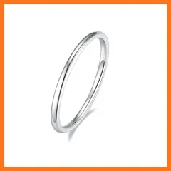 【新品】 [Allencoco] k14メッキリング ステンレス鋼 指輪 レディース メンズ リング シンプル 細め 横幅1mm/1.5mm リング アクセサリー リング シルバー おしゃれ 人気 セット キラキラ 金属アレルギーフリー 真空メッキ プレゼント