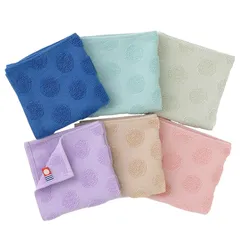 【新品】 B-PLAID ハンカチ タオルハンカチ 今治タオル 6枚セット 日本製 ジャガードハンカチ 約20×20cm 速乾 瞬間吸水 綿100% ミニサイズ 6色アソート01