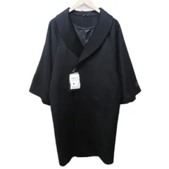 バルマン BALMAIN タグ付 カシミヤ ロングコート ジャケット ショールカラー 北川 M 黒 ブラック IBO89 0213のサムネイル
