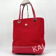クレージュ Courrègesトートバッグ ハンドバッグ 赤 ロゴ レザー キャンバス Courreges / Courrèges Courreges Tote Bag Handbag Red Logo Leather Canvasのサムネイル