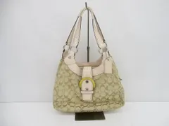 優良品 コーチ COACH ハンドバッグ シグネチャー キャンバス×レザー F17094 ピンク ベージュ レディース