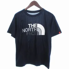 ザノースフェイス THE NORTH FACE Tシャツ カットソー 半袖 プリント ロゴ NT32134 紺 ネイビー M