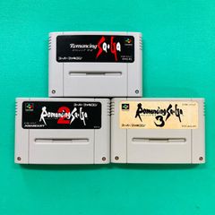 超メルカリ市224 SFC スクウェア名作RPGロマンシングサガ3作品セット