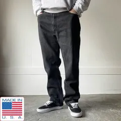 90s USA製 リーバイス 505 後染め ブラック ジーンズ W36 L30(実寸W35 L29) サルファ アメリカ製 ビンテージ D153-21-0029ZT
