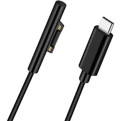 Sisyphy USB-C to Surface 対応 充電ケーブル USB-C充電器45Ｗ以上が必要【15V/3A 45W 】【1m,TVP】、マイクロソフト Surface Pro 7/6/5/4/3/X Surface Go1/2 Surface Lap