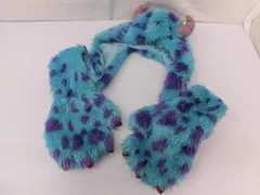  ディズニー モンスターズインク サリー マフラー付きファンキャップ 中古品