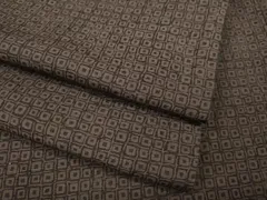 平和屋着物●青山みとも　紬　鹿の子文　正絹　逸品　CABD7308ut