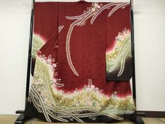 振袖 銀通し 辻ヶ花 絞り 身丈170cm MO3791 - メルカリ