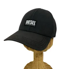 ディーゼル DIESEL キャップ ロゴ刺繍 コットン Ⅱ チャコールグレー