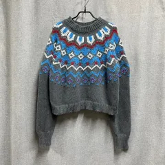 ルーズフィット ザラ レディース ジャカード パターン 長袖ニット