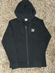 プーマ ブラック フードジップアップ