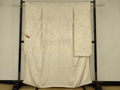 平和屋2■極上　小紋　狢菊　薄色地　八掛：堀省平　逸品　未使用　DZAA0250kh4